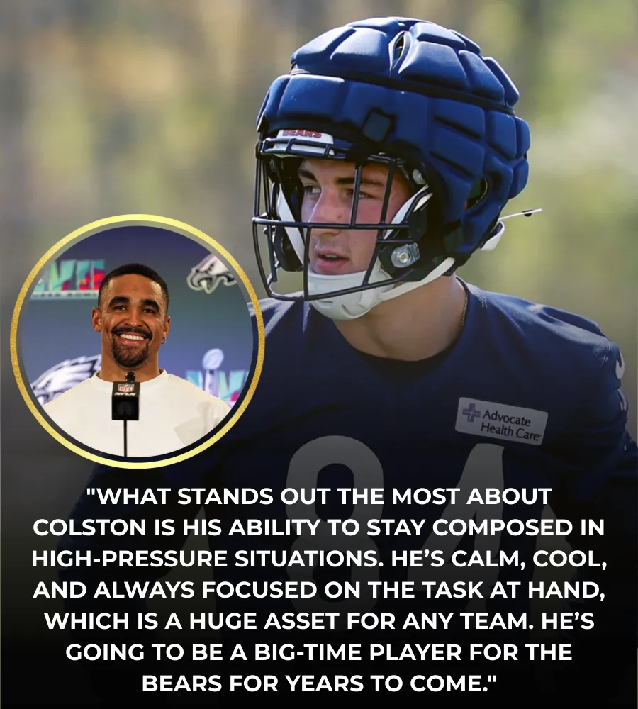 Jalen Hurts Praises Colston Loveland of the Chicago Bears: 'A Player with Exceptional Talent and Leadership'