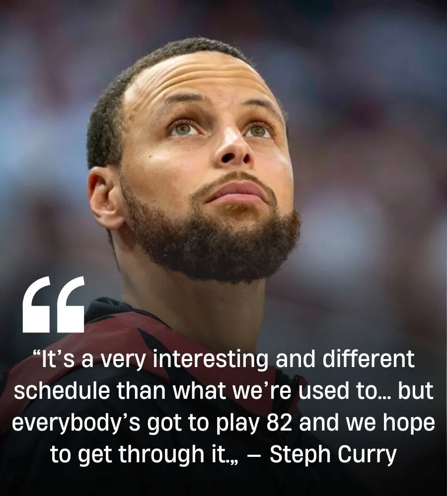 Steph Curry Breaks Silence on Controversial Warriors Schedule