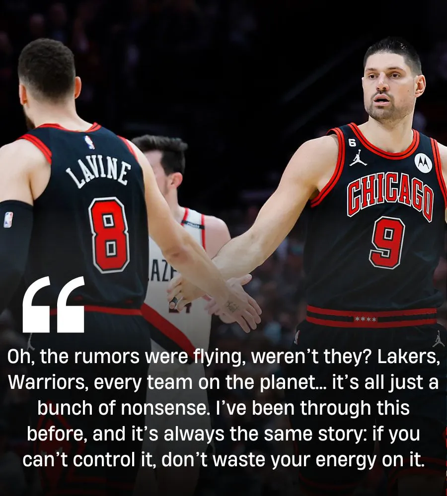 Bulls' Nikola Vucevic handling trade rumors like a vet, 'There are always rumors. Most of them are false.'