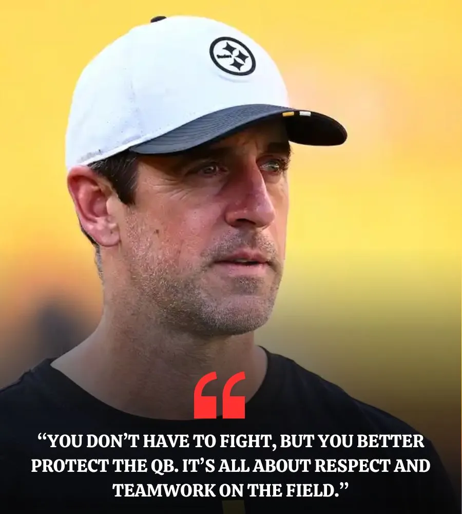 Aaron Rodgers Shares Stern Message He Sent to Steelers Line in Training Camp