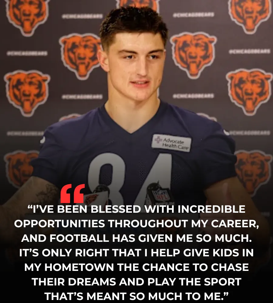 CHICAGO BEARS ROOKIE COLSTON LOVELAND PLEDGES TO DONATE 50% OF SUPER BOWL BONUS TO SUPPORT UNDERPRIVILEGED KIDS IN CHICAGO