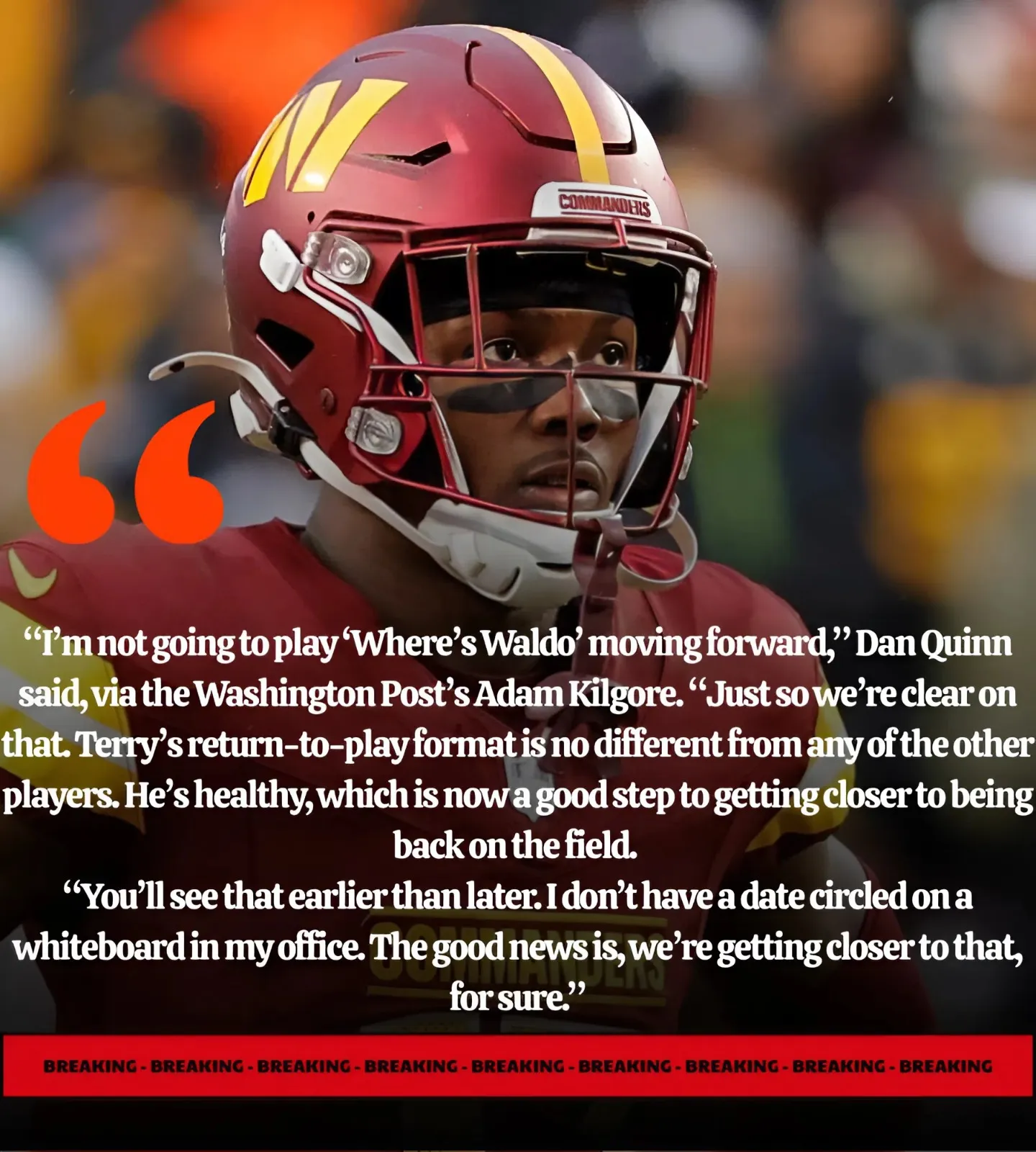 Commanders WR Terry McLaurin might need to officially hold out soon