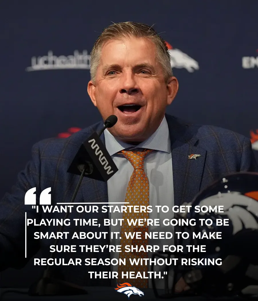 Broncos’ Sean Payton adds caveat to plan to play starters in preseason finale