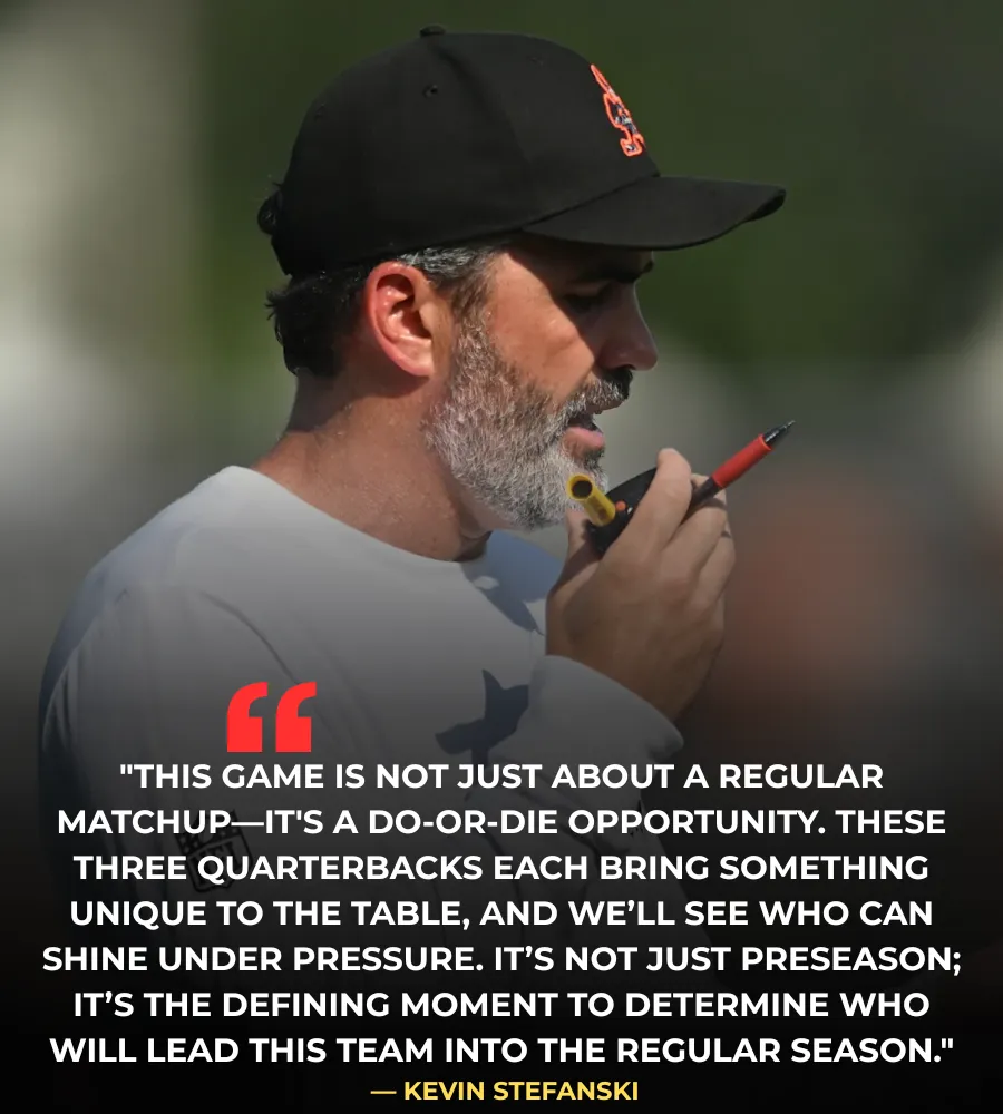 Kevin Stefanski Unveils Plans for Browns Final Preseason Game