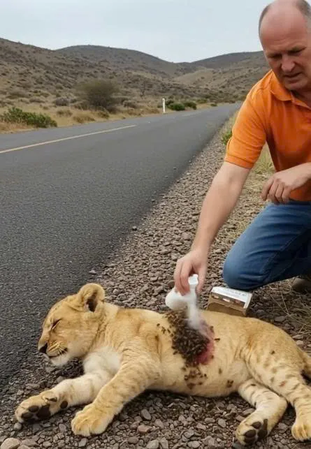 “Not All Heroes Wear Capes: Man Rescues Lion Cub”