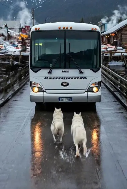 Hero Dog Stops Bus Seconds Before Bridge Collapse