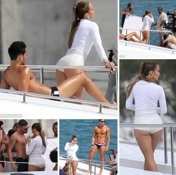 Q Jennifer Lopez Was Caught Acting Intimately With Two Young Men On A Yacht In Miami, Florida.!