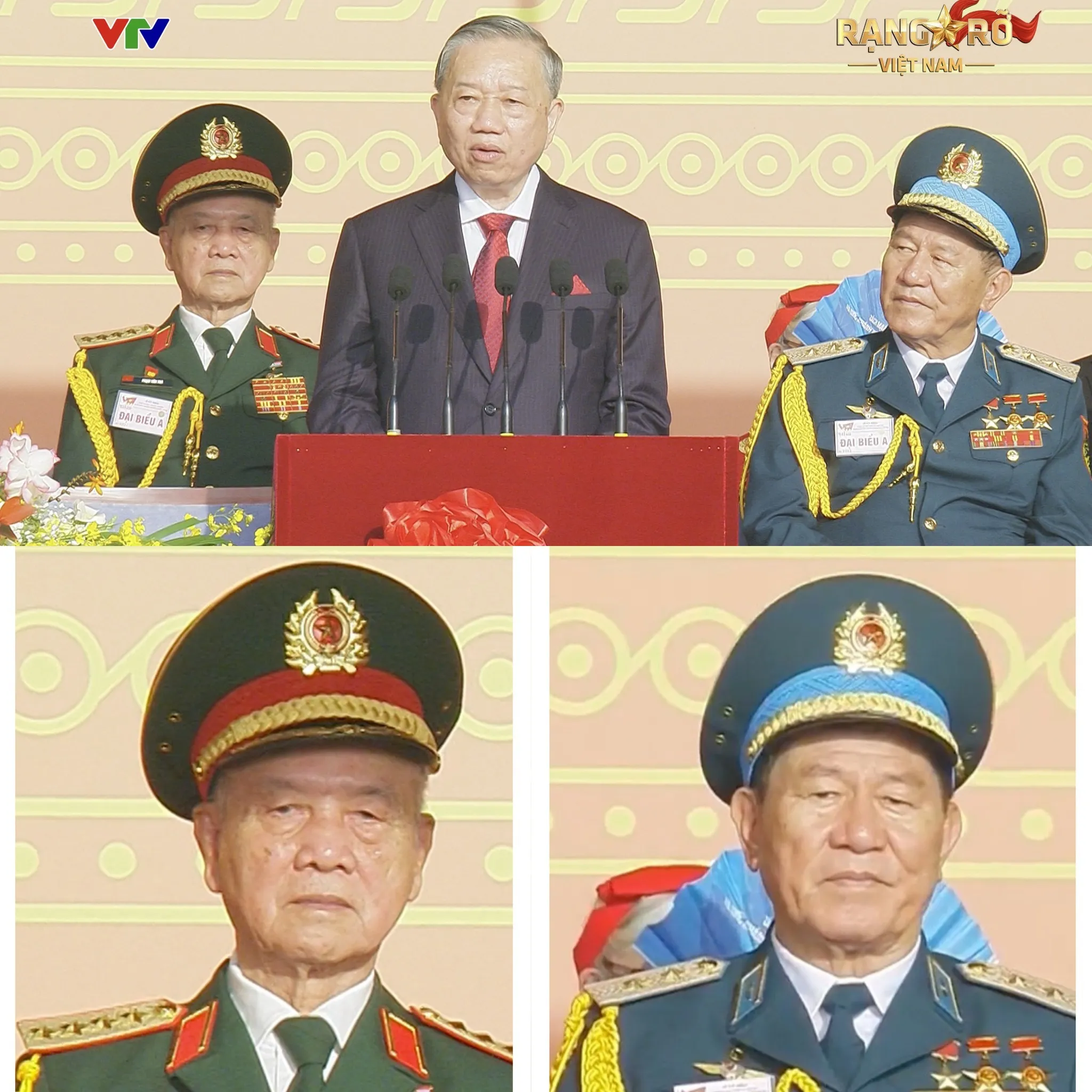Chỉ 1 khuôn hình của 2 vị tướng QĐND Việt Nam tại lễ diễu binh A80 mà ngỡ như lịch sử được sắp xếp.