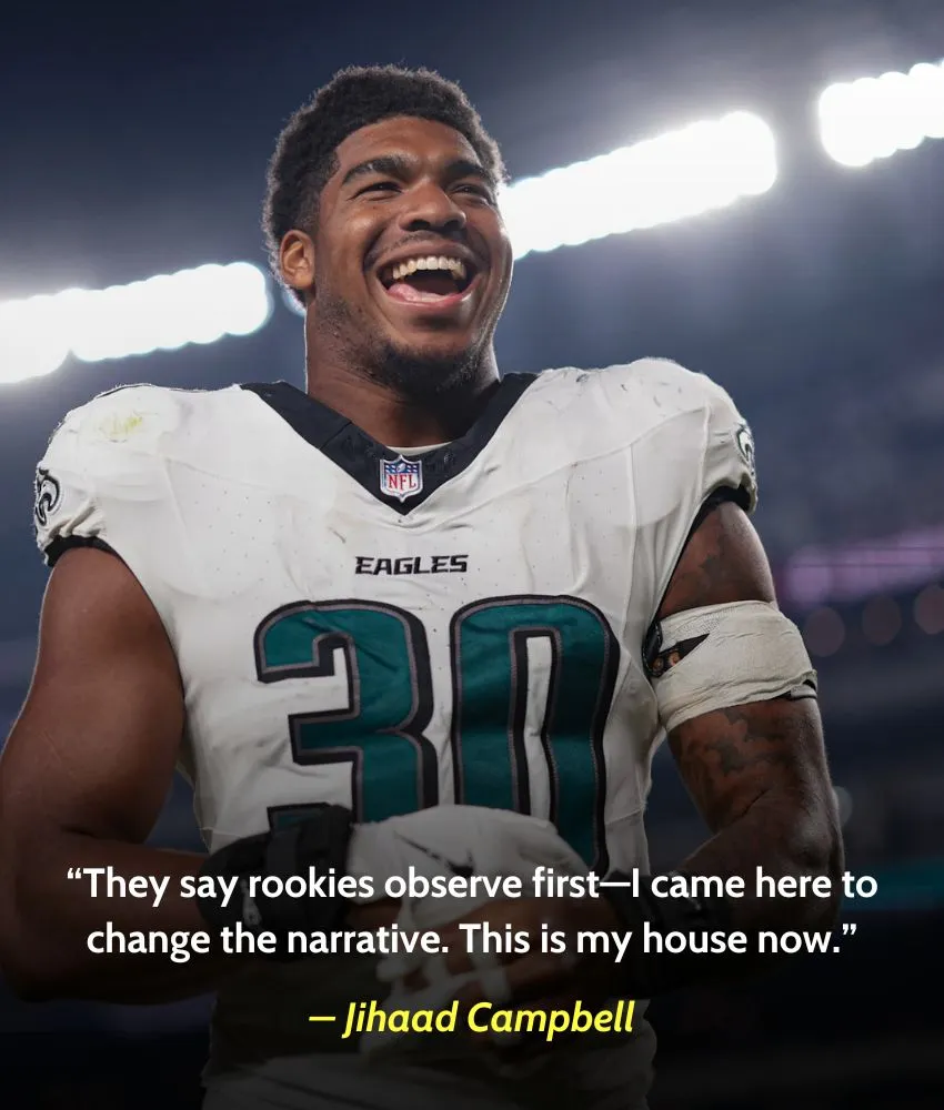 Eagles rookie report: What Jihaad Campbell, Drew Mukuba did for 1st time in over 20 years