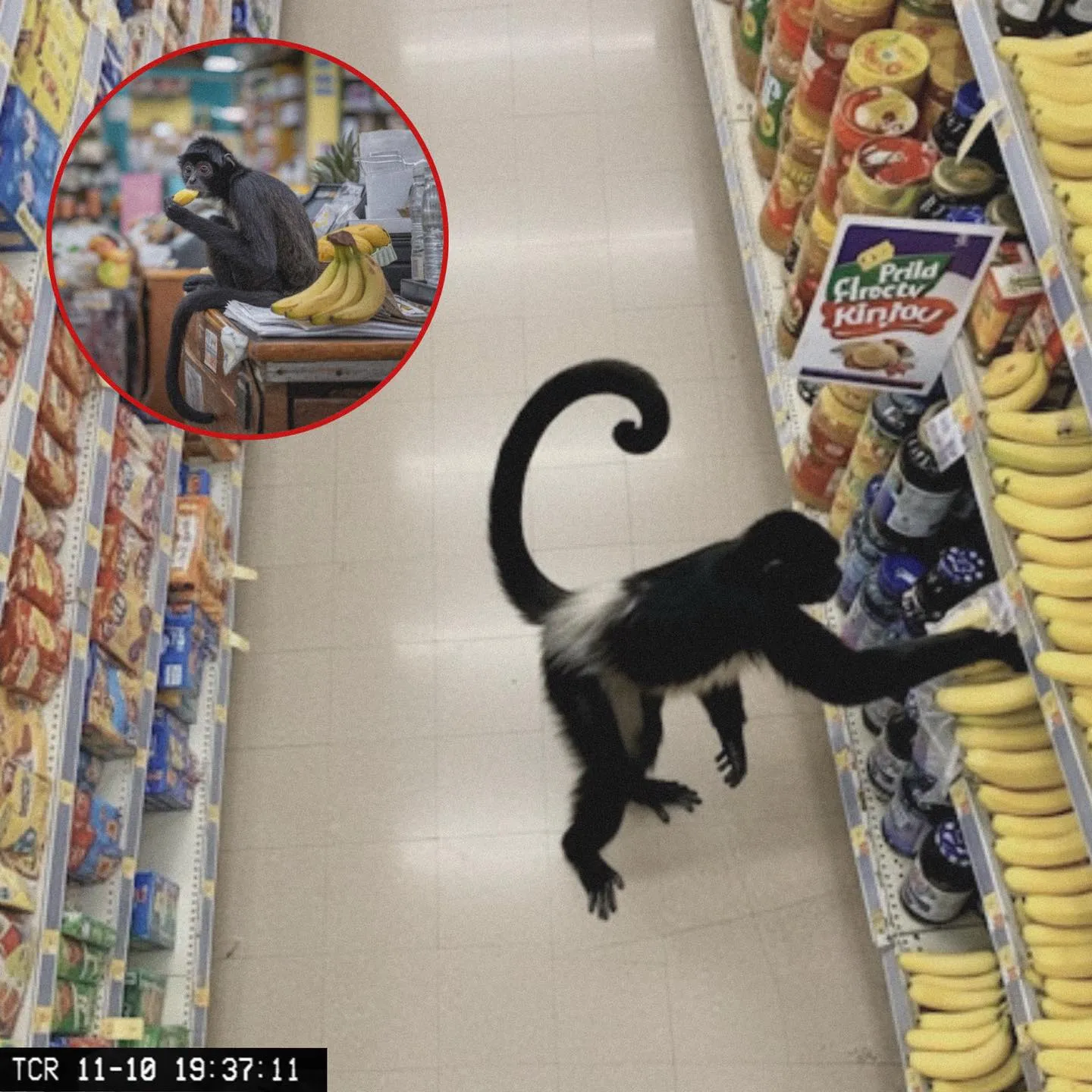 The Great Banana Heist: How a Monkey Turned a Valencia Grocery Store Into His Playground 902